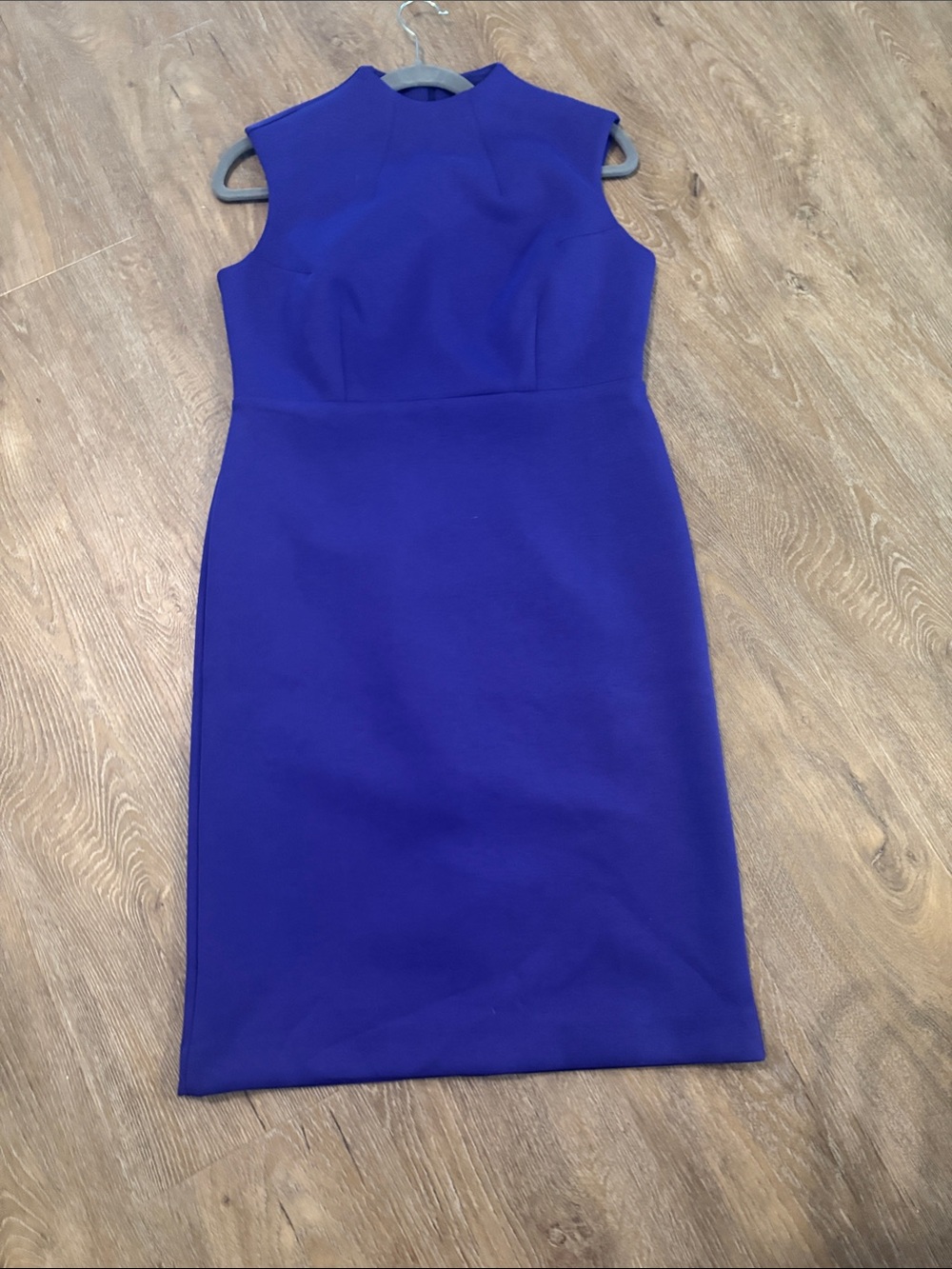 Ann Taylor Sleeveless Midi Sheath Dress in Purple